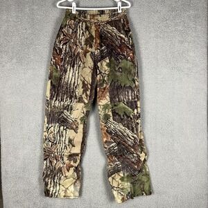 Vintage Cabelas Dry Plus Realtree Camo Pants Fleece Lined Size M Micro Fleece